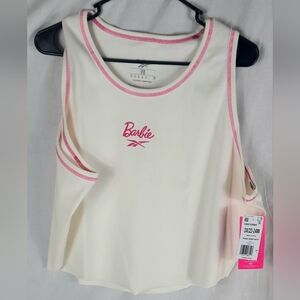 Reebok Womens Barbie Tank Top Shirt Size 3X (22-24W) Chalk Pink Plus Size NEW